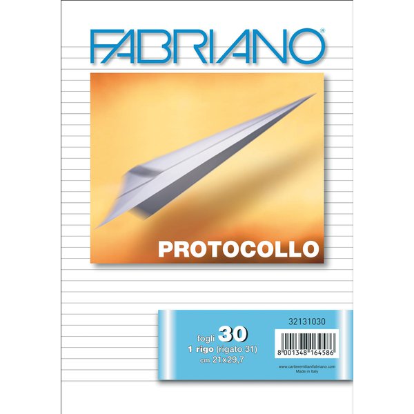 Fogli protocollo rigati a 31 Fabriano - 163735