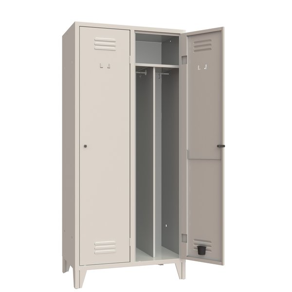 Armadietti Spogliatoio Sporco Pulito.Armadio Spogliatoio 2 Posti Sporco Pulito Armet 81x50x180 Cm Grigio Ral 7035 20200000000027